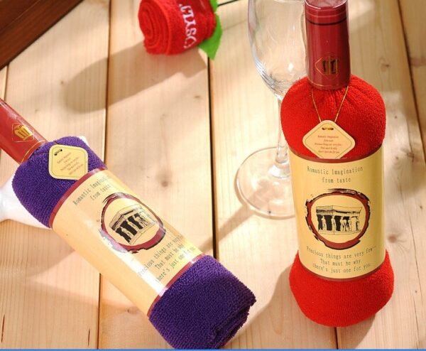 Wine Bottle Shaped Bath Towel - Image 3