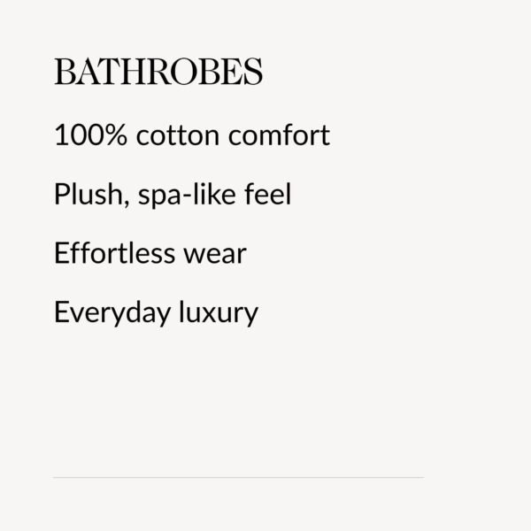 Deep Blue Shawl Collar Bathrobe - Image 2