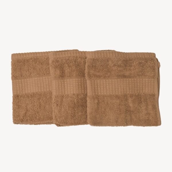 Camel Dash Striped Face Towel - Set of 3 - Image 3